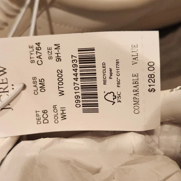 J. Crew Cream Women's Sneakers - Picture 3 of 4